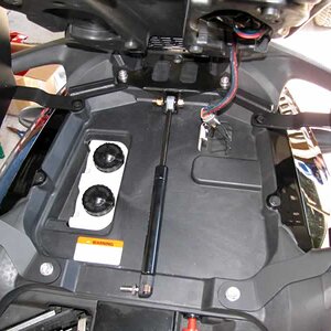 07:  Brackets mounted under the seat of the Spyder.