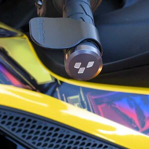 Anti-Vibe bars with billet aluminum end caps.