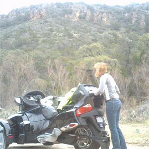 Cindy on The Willow City Loop Tx.