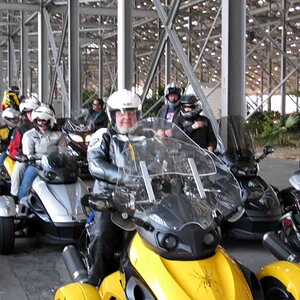 Forrest and other Spyders lined up behind me