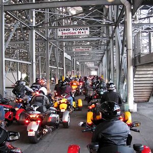 Getting ready to leave staging area