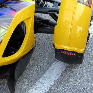 New LED mud flap light installed