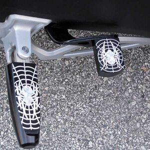 New foot pegs and brake adapter installed