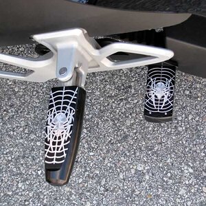 New foot pegs and extended parking brake adapter installed.