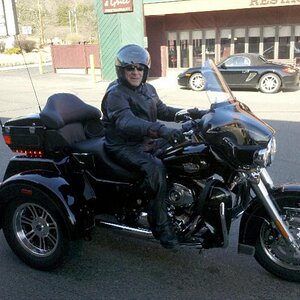 Mike on his new Harley