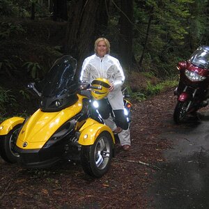 Rosie, me and the Red Beemer
