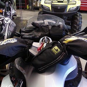 gauntlets, warm as you can get.