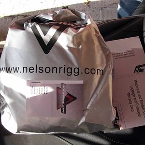 Travel bag with cover inside