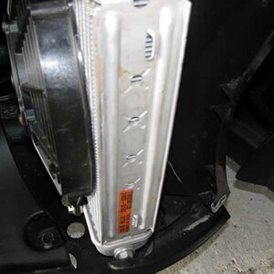 Cleaned side of radiator