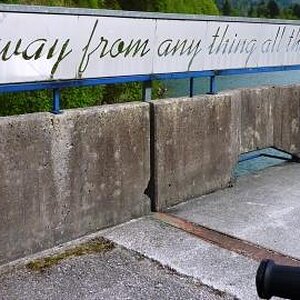 away from anything...