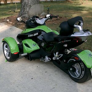 got a backrest, highway pegs and windscreen.