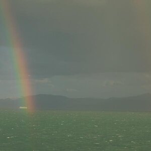 Dual Rainbows off Morrocan Coast
