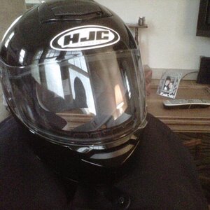 Helmet with out smoked face shield.