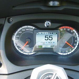 We reach our first 2000 miles within the first month.  Yes we like our spyder.