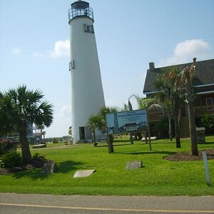 Lighthouse outside of State Park  at Apalachicola,Fl