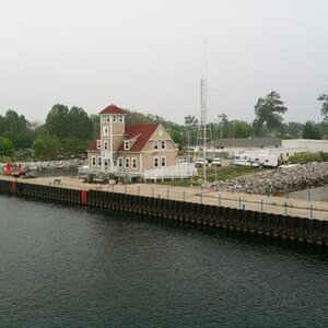 Entering the harbor at Muskegon.