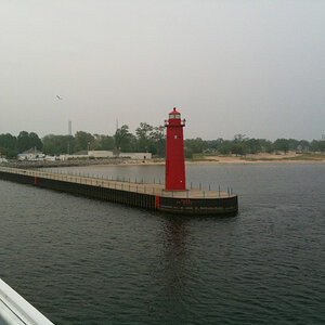 On the ship coming into Muskegon after crossing Lake Michigan.