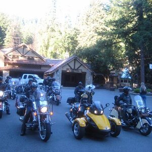 Leaving the Brookdale Lodge for a 125 mile ride to include breakfast at Ciao Bella, lunch at Alice's Restaurant, dinner at the Trout Farm and then an 