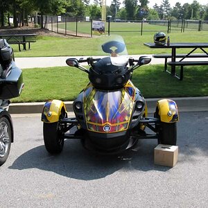 Front view of my Spyder in Most Radical Class