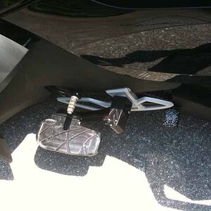 SFB Racing Floorboards and Custom Brake Cover