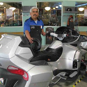 Julio with his artwork.