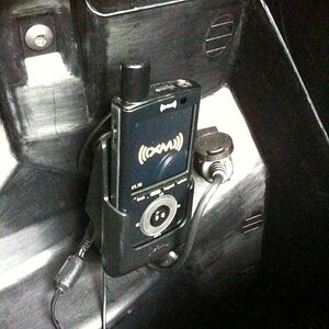 My XMP3 radio mount in the trunk.