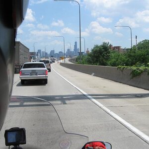 Entering Chicago, little did we know it would take us just as long to get from here to the hotel as it took us to get from Wisconsin Dells to Chicago!