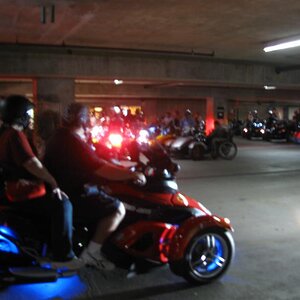 Getting ready to leave the "dungeon" of the Sheridan.