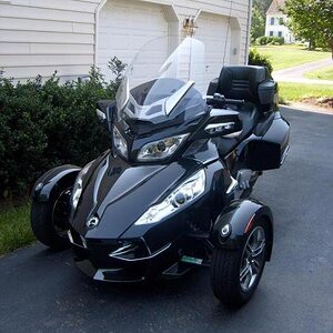 My Spyder - Oblique Front.  For us military, DoD civilian and retired guys; note positioning of installation sticker.