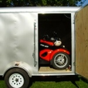 Spyder in trailer side view
