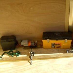 Inside front of trailer