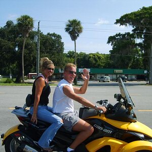 Mike and whats her name (no name tag) Looking good on their RS!