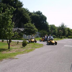 Which way was the marathon?