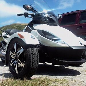 Spyder at Pescaero, CA Coast