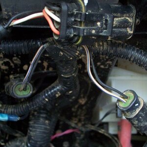 This is the connector for the brake and tail lights. The indicator wiring is easy to find.