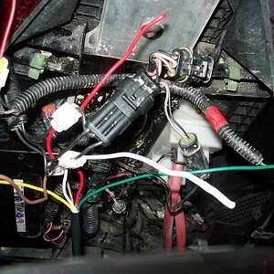 The trailer wiring is spliced into the main wiring.