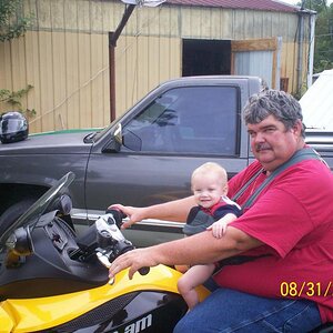 Grand son loves to ride!