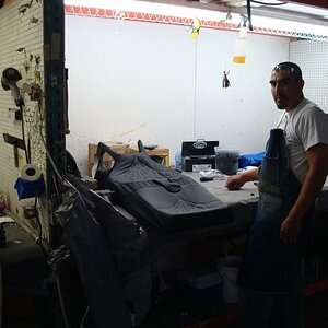 Seat Covering Workstation