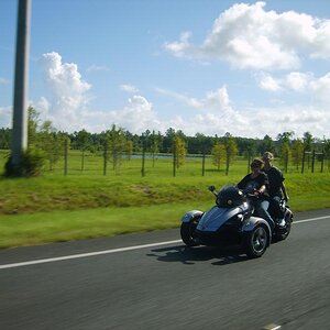 Moonchaser213 and freind Trish 7-25-10 Palatka Fl. Breakfast ride