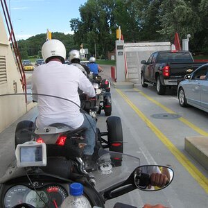 Loading onto the ferry again.