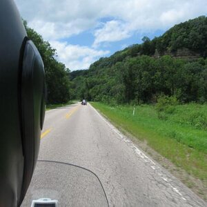 Riding thru the bluffs.