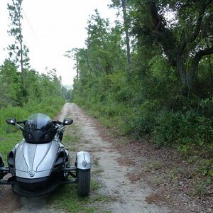 spyder on road to Lk Kerr for sl