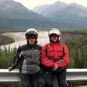 July 2010:  akspyderman & spouse--Matanuska river flowage