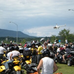 on site - helicopter filming for an upcoming TV show in Quebec (to be aired in October)