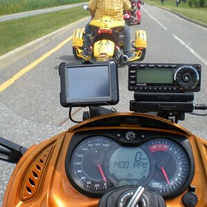 my new (now permanent) GPS and Satellite radio set-up