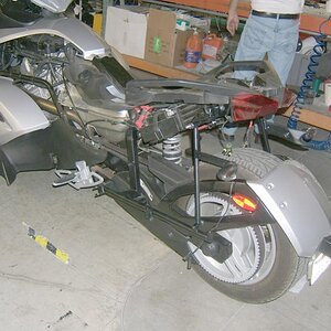 Spyder in the shop at Corbin