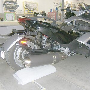 Spyder in the shop at Corbin