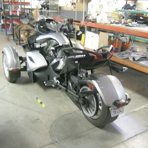 Spyder in the shop at Corbin