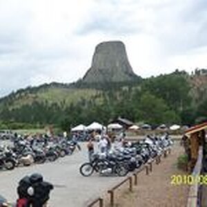 Devil's Tower near Sundance, SD. KOA Campground