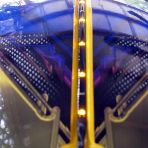 Close up of front fender